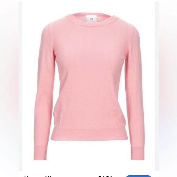 Casa Nodo Pink Cotton Crew Neck Sweater | Size S - Picture 1 of 7